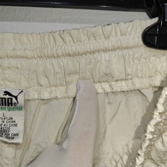 Vintage 90s Parachute Pants Large White Windbreaker Lightweight - Picture 12 of 13